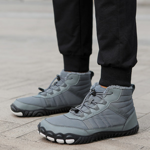 Bottes de neige imperméables 2026 pour hommes et femmes, chaussures en coton anti-froid pour couples, chaussures de sport d'extérieur montantes en velours - Product Image 4