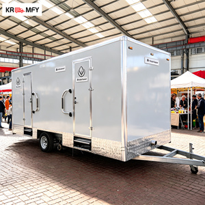 Luxury Mobile Toilet Trailer Fully Equipped Modular <b>Camping</b> Bathroom Trailer Durable Event Restroom Trailer - Product Image 6