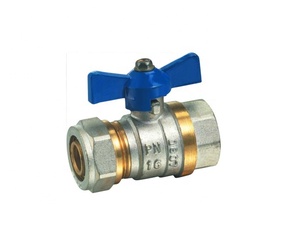<strong>Mini</strong> Brass <strong>Ball</strong> <strong>Valve</strong> Internal/External Thread Gas Control <strong>Valve</strong> With Aluminum Butterfly Handle - Product Image 4