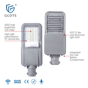 ไฟส่องสว่างกลางแจ้งพลังงานแสงอาทิตย์ GCOTS  วัสดุอะลูมิเนียม กันน้ำระดับ IP65 ความสว่างสูง ไฟ LED สำหรับสวน แบตเตอรี่ในตัว 6000K รุ่น SL-JD แบบแยกส่วน - Product Image 5