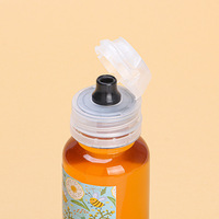 Bouteille de condiment en PET de 250 ml, à presser, anti-fuite, avec couvercle détachable et joint en silicone, distributeur de sauce réutilisable pour restaurant et cuisine