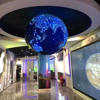 Écran LED sphérique publicitaire P1.8 P2 P2.5 P3 P4 P5 incurvé circulaire à 360 degrés, diodes électroluminescentes sphériques