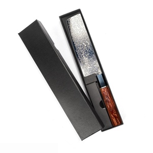 Damascus Nakiri Knife <b>Wooden</b> Handle Japanese Vegetable Kitchen Knife Gift‑boxed Vegetable Cleaver Chef Knife - Product Image 2