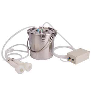 Pompe à vide à piston à seau unique portable de 5 L, machine à traire les vaches et les chèvres, pulsateur automatique, arrêt du traiteur pour les moutons, les bovins, les fermes - Product Image 3