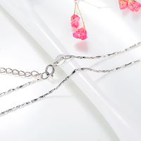 S925 Sterling Silver Non Fading Pendentif Étendu Chaîne Italienne Bijoux De Mode Hommes et Femmes Collier pour Pendentifs