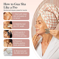 Rouleau facial et Gua Sha en acier inoxydable avec logo personnalisé, outil de soin pour le visage, sculpture du visage, soin de la peau, anti-âge, lifting, auto-soin