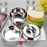 Boîte à Lunch Isotherme Double-Étage pour Adultes, Chauffage des Aliments avec Contenant à Noix, Double Couches de Travail, Idéale pour les Déplacements