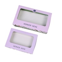 Boîtes à cils rigides personnalisées avec logo imprimé, revêtement UV, papier blanc couché, lamination brillante/mate, emballage sur mesure