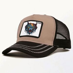 Gorra de Béisbol Vintage de 5 Paneles con Logotipo Bordado Personalizado de Alta Calidad, Gorra de Playa con Estampado Animal - Product Image 5