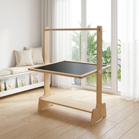 Table d'étude multifonctionnelle pour enfants, tableau blanc magnétique double face, tableau noir, chevalet avec plateau de rangement