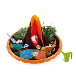 Conjunto educativo montessori para niños, set de juguetes educativos de dinosaurios, habitat, Volcán, stem, ciencia, plantas