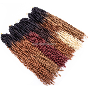 Extensions de Cheveux au Crochet en Gros Synthétiques Ondulations d'Eau Nubiennes Bouclées Tresses <span class=keywords><strong>Passion</strong></span> Twist - Product Image 4