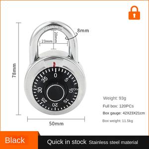 卸売50mm家庭用盗難防止ラウンド亜鉛合金ターンテーブルパスワードロック耐久性のある新しい在庫 - Product Image 6