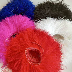 188色縫製ダチョウの羽がフリンジをコードの羽にトリミングタッセルフリンジレース生地ウェディングドレスアクセサリー - Product Image 6