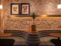 Sièges de restaurant de luxe, banquette incurvée, mobilier de bar de discothèque, durable pour ensemble de bar VIP
