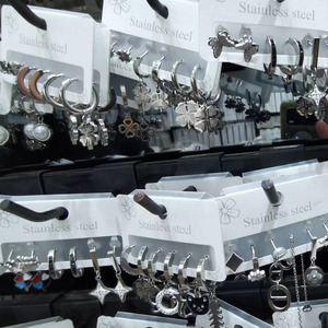 Juego de aretes de acero inoxidable quirúrgico Juego de 3 pares de aretes de joyería sin decoloración sin <span class=keywords><strong>alergia</strong></span> joyería - Product Image 1