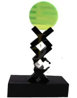 Özelleştirilmiş şekil renkli akrilik malzeme madalya ödül hatıra hatıra Memento akrilik kupa ödül akrilik plak standı