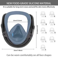 Meilleures ventes Masque à gaz demi-visage industriel Filtre tactique anti-toxique anti-poussière et lacrymogène Masque à gaz Meilleur vendeur Respirateur chimique