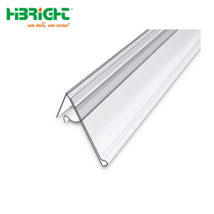 Customized Length PVC Shelf Edge Label Holder Strips for Wood Shelves and Metal Racks - Product Image 3