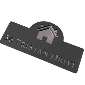 Targhetta per indirizzo in acrilico con taglio Laser 2D plat Lucite porta porta porta porta porta con segno di segno - Product Image 4