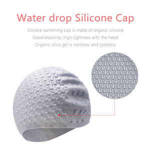 <span class=keywords><strong>Gorro</strong></span> de natación de silicona impermeable para adultos y niños con pelo largo Protección auditiva universal para actividades de natación de niños - Product Image 4