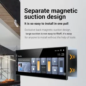 Màn hình điều khiển trung tâm Tuya IPS 12.3 inch, màn hình cảm ứng Android, thiết kế dạng thanh, công tắc thông minh, nhạc nền, điều khiển bằng giọng nói, Gateway Wi-Fi - Product Image 3