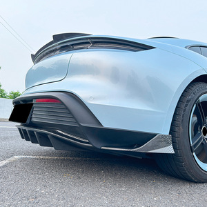 สปอยเลอร์หลังทรงใบมีดสำหรับ Porsche Taycan 2019+ ลายคาร์บอนไฟเบอร์ ผิวด้าน สไตล์แต่ง - Product Image 3