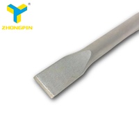 Burin à marteau plat SDS MAX à double cannelure en carbure YG8C de haute qualité Zhongpin, diamètre 5-50 mm, pour béton et maçonnerie