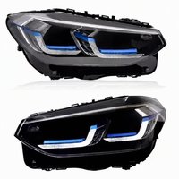 Convient pour BMW X3 G01/G08 F97 Lentille de projecteur de phare LED 2018-2021 X4 G02 F98 Pièces automobiles neuves modifiées pour feux de jour (DRL)