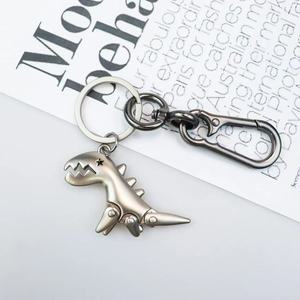 Porte-clés de voiture dinosaure en alliage de zinc YECAI - Porte-clés animal mignon à articulations mobiles pour cadeaux promotionnels d'entreprise, adapté aux BMW Toyota - Product Image 4