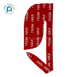 Pur Satin de haute qualité concepteur personnalisé pour hommes unisexe rouge Durags Bonnets en vrac vendeur personnalisé soie Logo <span class=keywords><strong>pas</strong></span> <span class=keywords><strong>cher</strong></span> Durags à vendre - Product Image 6