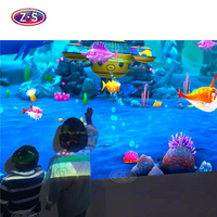 Jeu mural interactif de peinture magique par projection, système de dessin AR éducatif et divertissant pour aire de jeux numérique