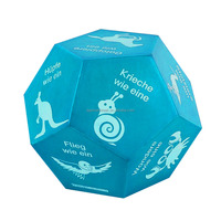Haute densité impression personnalisée taille forme 12 faces exercice PU mousse entraînement Yoga dés Anti Stress jeu de dés jouet