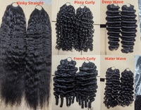 Extensions de cheveux humains tressées au crochet FH Miracle Knot Water Wave Feathering Tip, 100 % cheveux vierges brésiliens, vente en gros