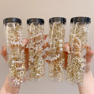 <span class=keywords><strong>Pince</strong></span> à cheveux demi-fermée en alliage, petite <span class=keywords><strong>pince</strong></span> à griffes, ornée de diamants, multi-designs, accessoires de cheveux polyvalents <span class=keywords><strong>pour</strong></span> femmes, usage quotidien YHA - Product Image 4