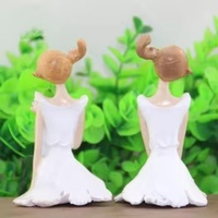 Ornamen Gadis Bunga Kreatif Gaya Nordik, Dekorasi Rumah, Patung Resin Buatan Tangan, Ukuran Dapat Disesuaikan, Ruang Tamu, Kamar Tidur