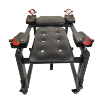Fauteuil Gynécologique Multifonctionnel SM, Chaise Érotique à Menottes, Aides aux Positions Sexuelles Orgasmatiques, Meuble Sexuel Réglable pour Couples