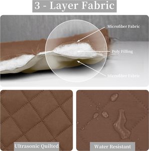 Ensemble de couette réversible <span class=keywords><strong>Couvre</strong></span>-<span class=keywords><strong>lit</strong></span> en microfibre super doux léger Ensemble de couette ultrasonique 3 pièces - Product Image 6