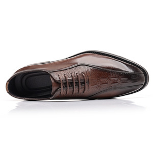 Nouvelles chaussures en cuir formelles pour hommes, chaussures de mariage en cuir véritable, chaussures pour hommes de style britannique - Product Image 5