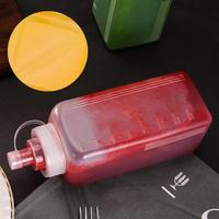 Botol bumbu semprot plastik Remas dengan tutup putar-dispenser atas untuk saus tomat Mustard Mayo saus panas minyak zaitun