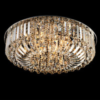 Lustre LED de plafond moderne carré en acrylique avec couvercle en cristal, personnalisable, vente en gros à prix abordable
