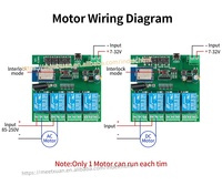 Module de commutation sans fil intelligent Tuya 4 canaux, relais Wifi, 7-32V 220V 110V 2200W RF433 10A, récepteur pour Alexa