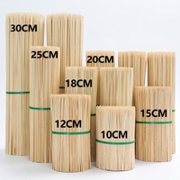 Brochettes en bambou coréennes jetables hygiéniques à long manche, bâtonnets stérilisés propres pour la restauration