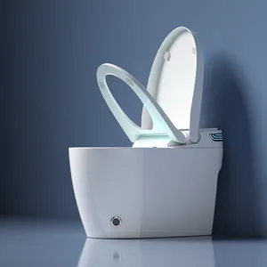 WC intelligente di alta qualità per il lavaggio automatico della toilette elettrica riscaldata in porcellana facile da pulire Smart wc