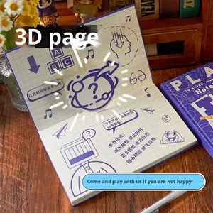 <span class=keywords><strong>Libro</strong></span> di risposta del foglio di 100 del taccuino interattivo creativo "gioca a questo <span class=keywords><strong>libro</strong></span>" con copertina in carta stampata per aprire la tua immaginazione - Product Image 4