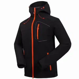 Veste d'extérieur à coque souple pour hommes et femmes, coupe-vent, chaude, pour l'alpinisme, veste polaire avec logo personnalisé, veste imperméable