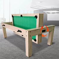 Table de jeu multifonction 4-en-1 rotative 8FT à prix direct usine : billard / hockey sur air / tennis de table / table à manger