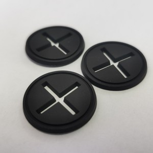 Juke Plastics Factory PVC Headphone Jack Cover 2.5cm Black Round <b>Cable</b> Hole Plug For Clothing And Home Textiles - Product Image 4