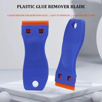 Outil d'extension de cheveux en plastique lame de rasoir grattoir adhésif dissolvant pour enlever les étiquettes, les autocollants et les décalcomanies