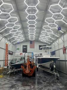 ไฟเพดาน LED แบบรังผึ้ง HanYin Workshop Wash Lighting สำหรับโรงรถและอุตสาหกรรมยานยนต์ - Product Image 2